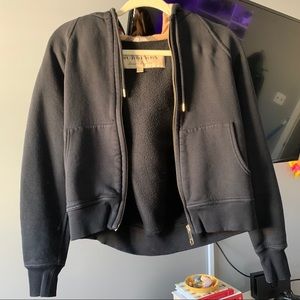 Burberry Checkered Zip-up Hoodie